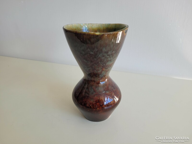 Retro mid century kerámia váza art deco stílusú