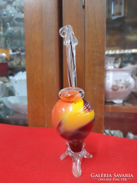 Murano colored glass pipe.