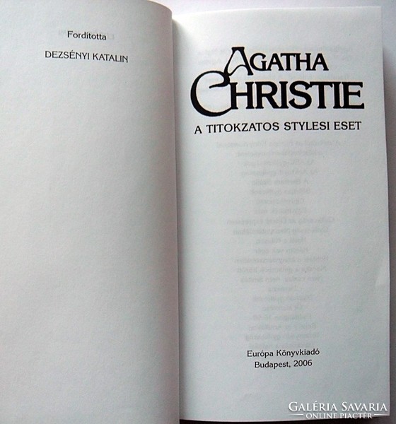 Agatha christie: the mysterious style case