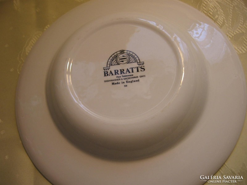 10 db angol BARRATTS shabby  tányér, tál készlet elemek