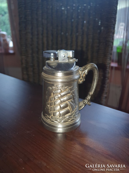 Table lighter, nautical, anchored, relief