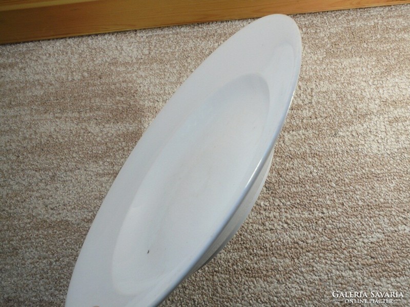 Antik régi fehér porcelán kínáló tál tányér - 27,5 cm átmérő