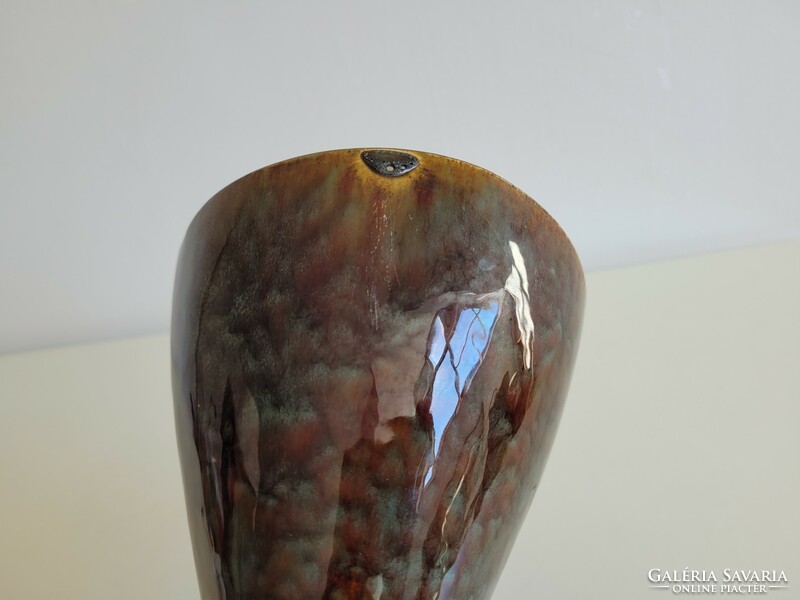 Retro mid century ceramic vase in art deco style