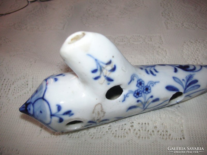 Meissen's antique ocarina, marked but difficult to photograph