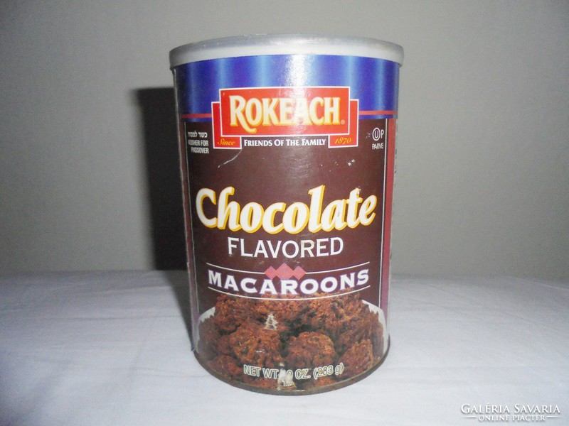 Retro Rokeach Chocolate - csokoládés keksz fémdoboz - 1980-as évek