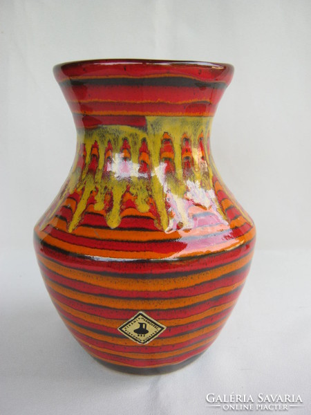 Iparművész kerámia retró váza