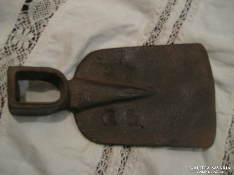 Antique wrought iron hoe