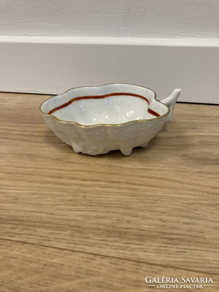 Herend porcelain leaf-shaped bowl / tray