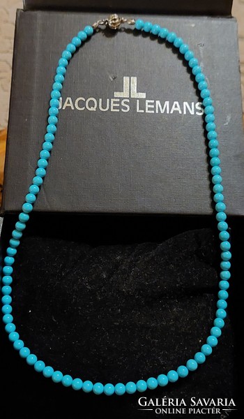 Jka koehle turquoise paste necklace with unique design and wonderful silver clasp