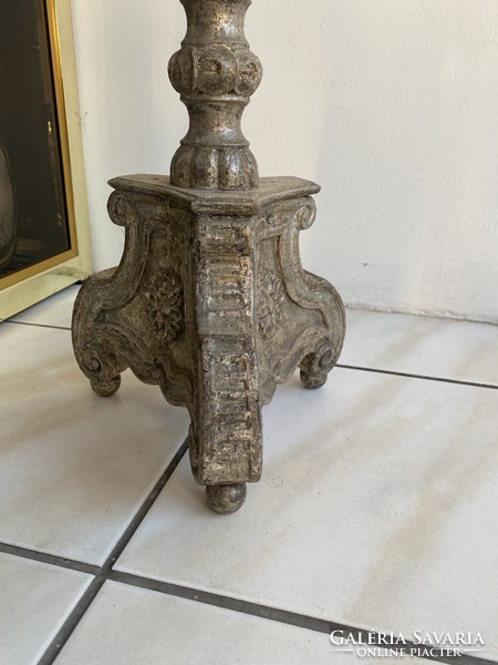1770 Braid - baroque large carved candle holder