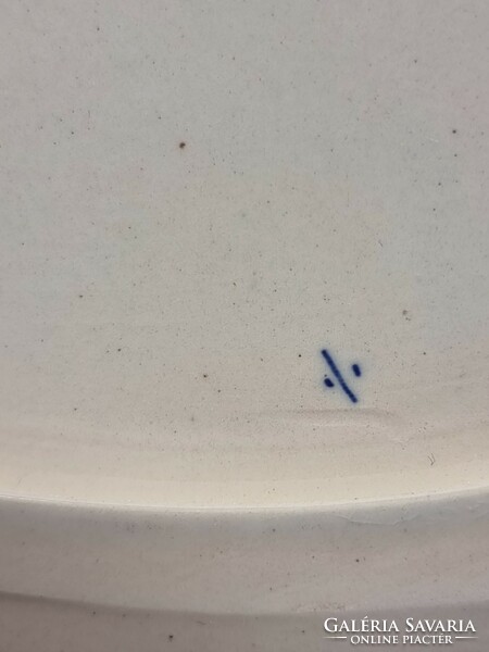 Royal Delft - Erves Lucas Bols kék festett porcelánfajansz kínáló tál, XX.szd első fele.