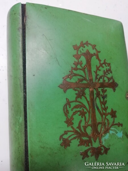 Antique gilded prayer book is in the condition shown in the pictures