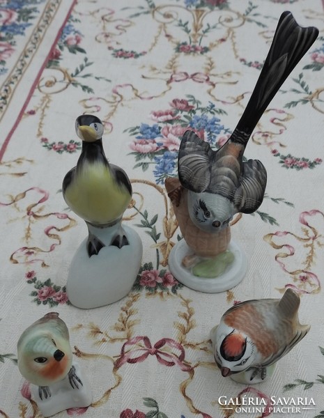 Bird figure porcelain set from Aquincum and Hólloháza