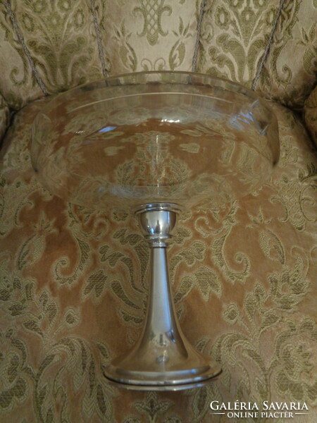 A beautiful silver pedestal table circa 1900