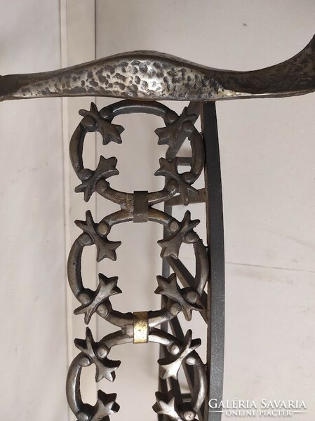 Heavy ember holder for antique wrought iron stove fireplace 389 6246