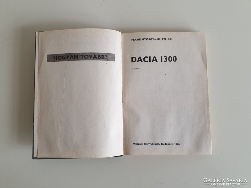 Retro régi autó kezelési könyv Dacia 1300 kézikönyv 1986