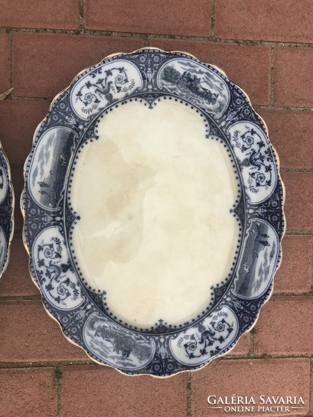 Antique hunting faience trays !!