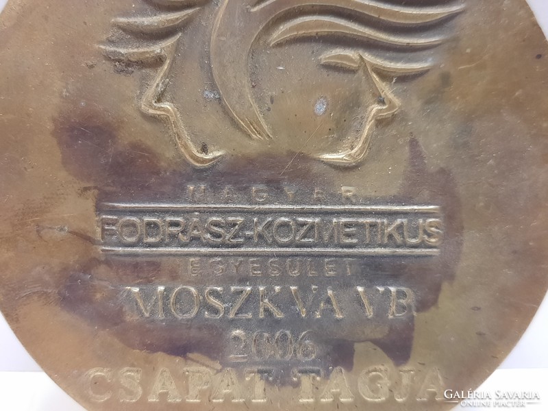 Hungarian hairdresser and beautician association's Moscow World Cup medal