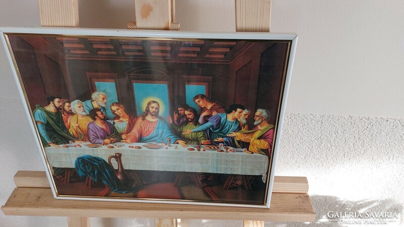 (K) beautiful holy image print with 35x28 cm frame