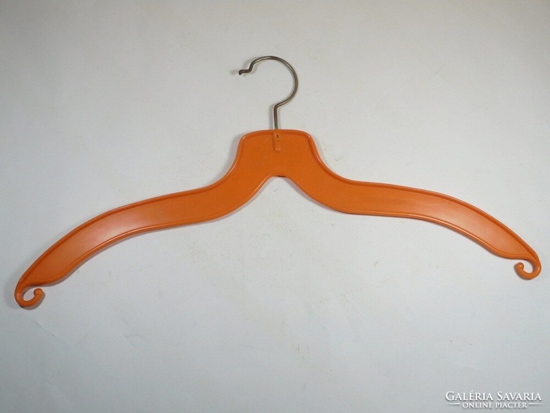 Retro old orange colored plastic coat hanger -gdr ndk east german -1970-80