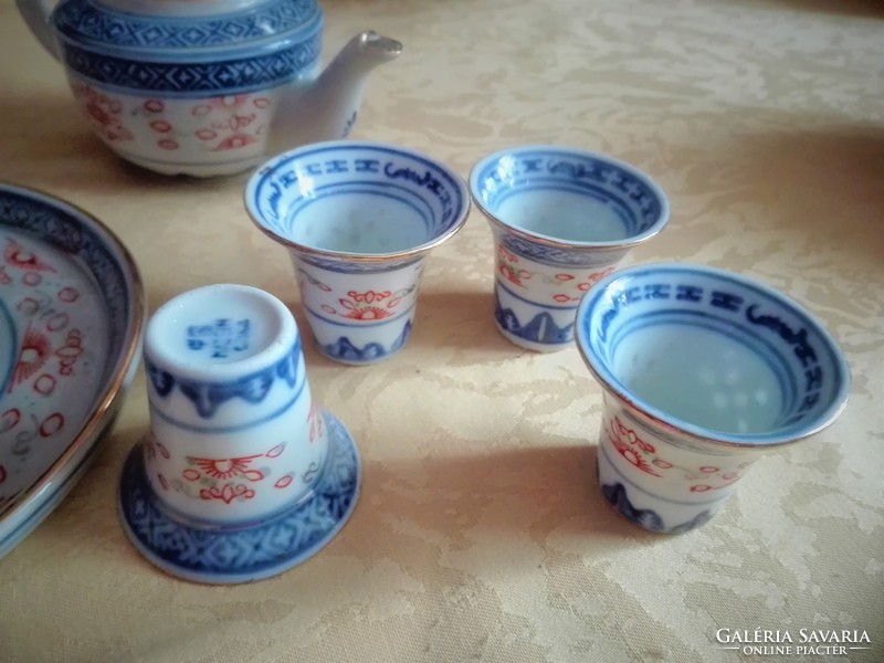 Chinese sake set with tray