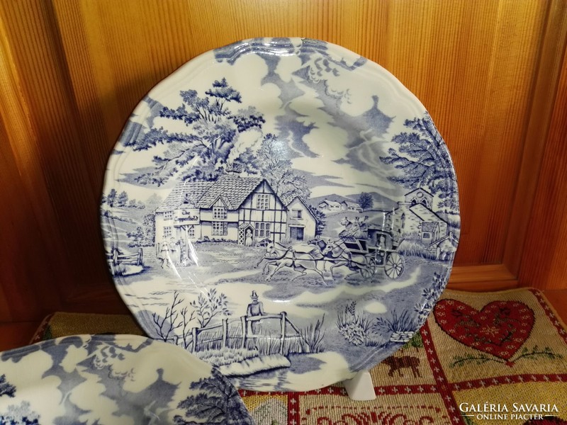 English porcelain deep plate.