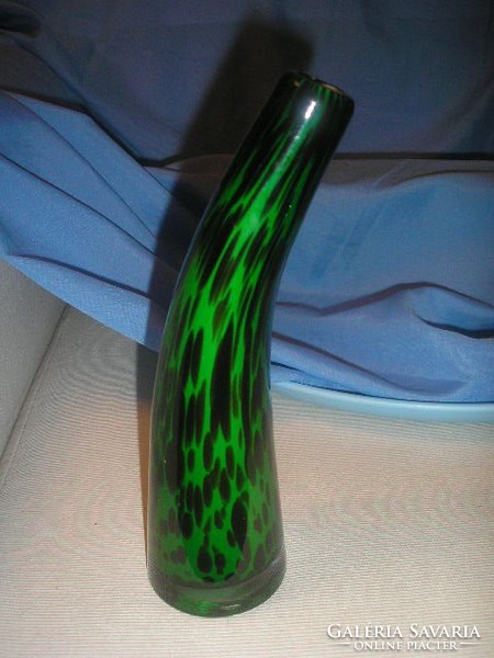 N1 Murano turquoise green two-layer flower vase 23 cm flawlessly for sale