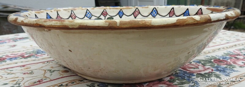 19th century earthenware jug and bowl set