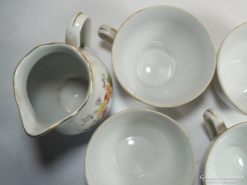 Retro jelzett CP Colditz GDR porcelán teáskészlet kávéskészlet tea kávé- hiányos: 7 db készlet része