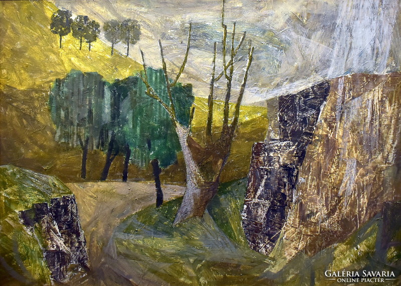 Tibold Nagy (1923 - 1988): rocky landscape