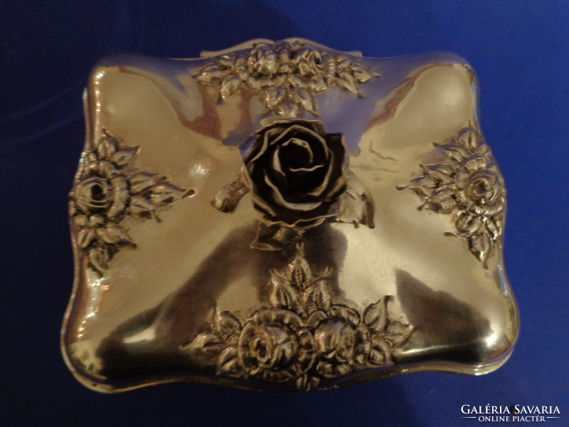 Viennese rosy silver sugar box - sugar holder