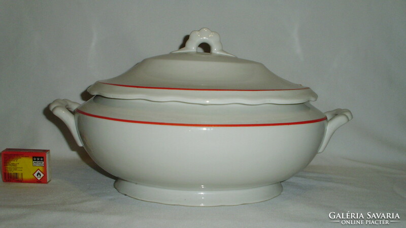 Antique Zsolnay porcelain soup bowl - 2.5 liters