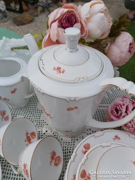 Beautiful Bavarian floral tea set cup jug sugar bowl set flower trio sets cookie