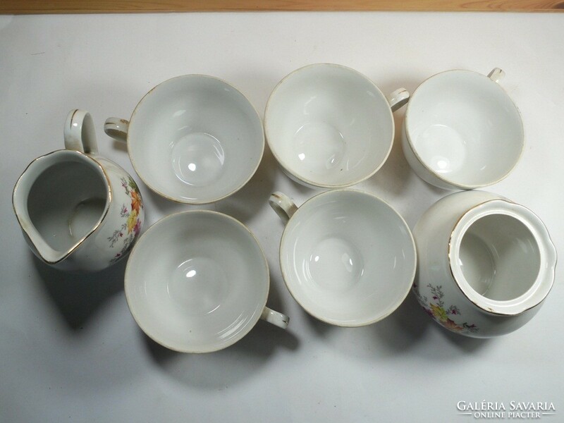 Retro jelzett CP Colditz GDR porcelán teáskészlet kávéskészlet tea kávé- hiányos: 7 db készlet része