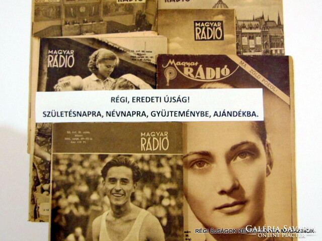 1948 January 30 / Hungarian radio / birthday old original newspaper no.: 7480