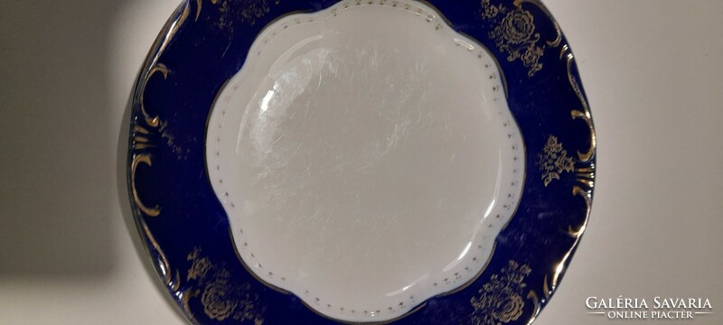 6 Zsolnay pompadour flat plates