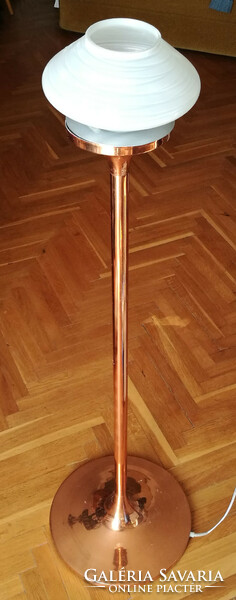 Retro copper colored floor lamp