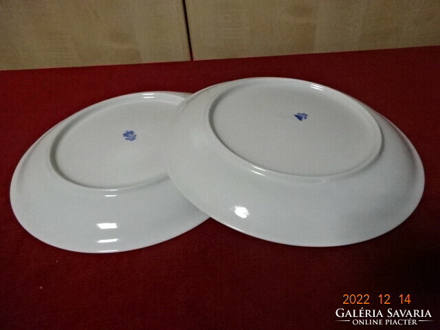 Alföldi porcelain flat plate with brown stripes, diameter 24 cm. He has! Jokai.