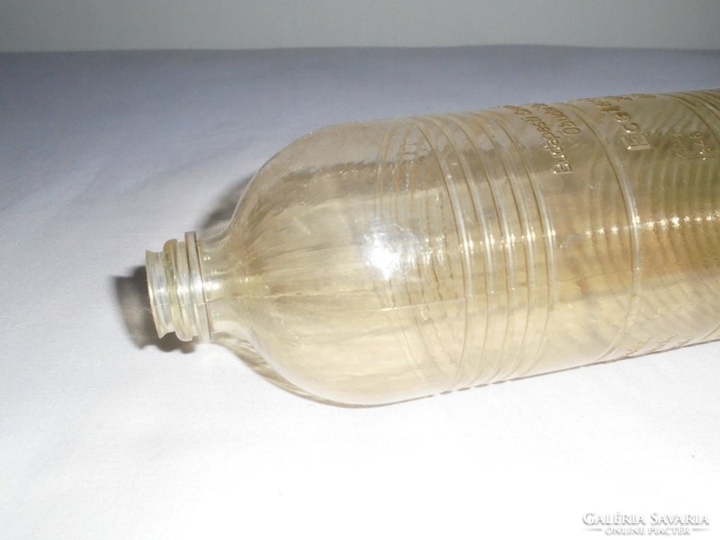 Retro vinegar essence plastic bottle embossed inscription - buszesz distillery in Óbuda - from the 1960s-1970s