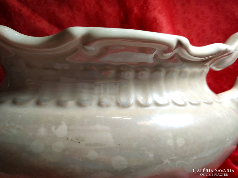 Antik porcelán asztalközép, kínáló, kaspó