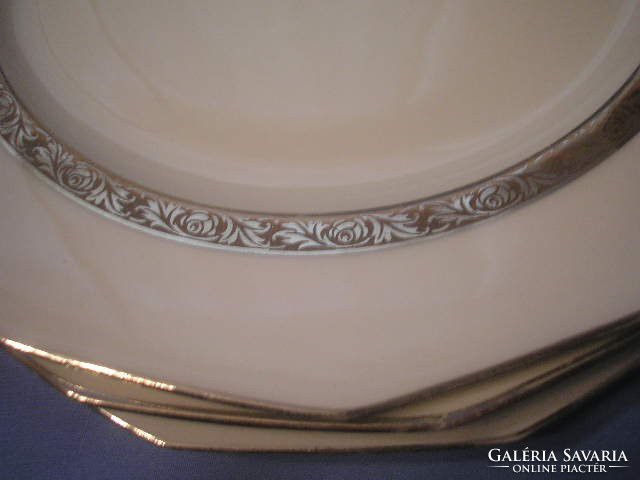 5db Limoges tányér,ezüst +,arany díszítéssel ritkaságok egyben