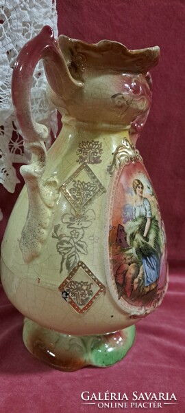 Antique scene vase