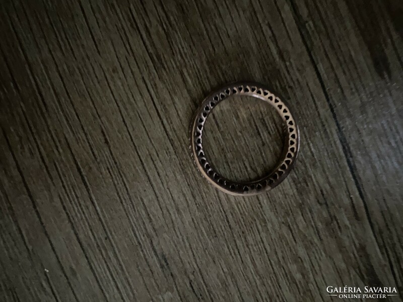Pandora szívei rozé gyűrű -  52-es