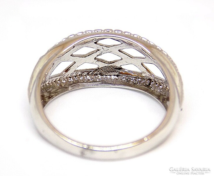 Kő nélküli fehér arany gyűrű (ZAL-Au108107)