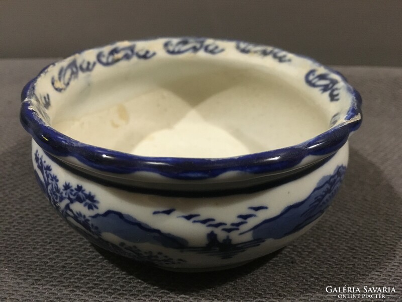 Antique china mini dish! Blue and white like! 9X3.5 cm !!!