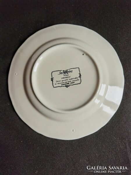 Vintage Sarreguemines Obernai faience plates