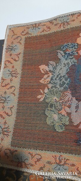 Machine-made tapestry tablecloth in mint condition