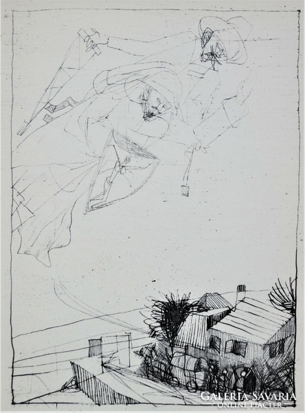 Béla Kondor (1931-1972): illustration VI., Etching