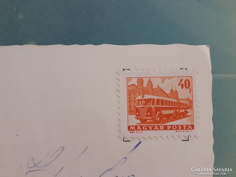Régi retro képeslap Siófok Európa szálló hotel fotó levelezőlap