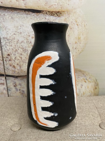 Gorka livia painted - glazed ceramic vase a33